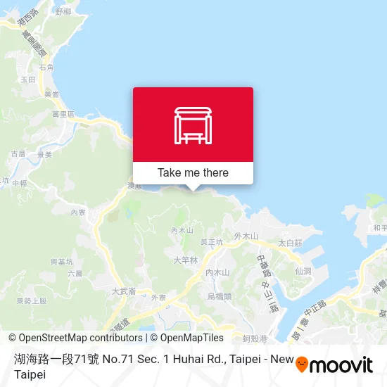湖海路一段71號 No.71 Sec. 1 Huhai Rd.地圖