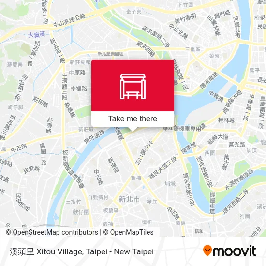 溪頭里 Xitou Village map