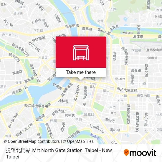 捷運北門站 Mrt North Gate Station地圖