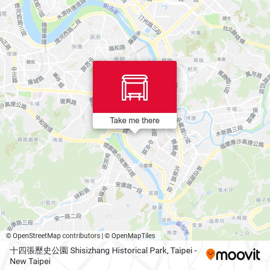 十四張歷史公園 Shisizhang Historical Park地圖