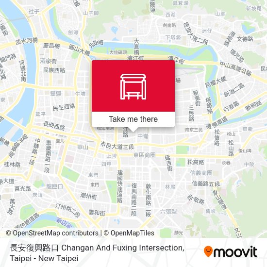 長安復興路口 Changan And Fuxing Intersection地圖