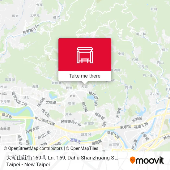 大湖山莊街169巷 Ln. 169, Dahu Shanzhuang St. map