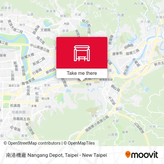 南港機廠 Nangang Depot地圖