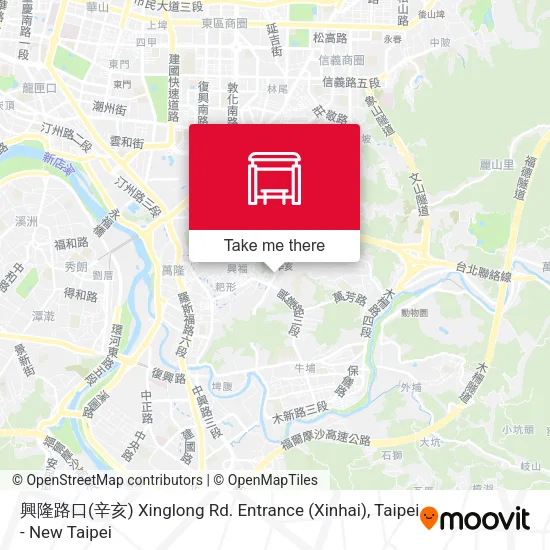 興隆路口(辛亥) Xinglong Rd. Entrance (Xinhai) map