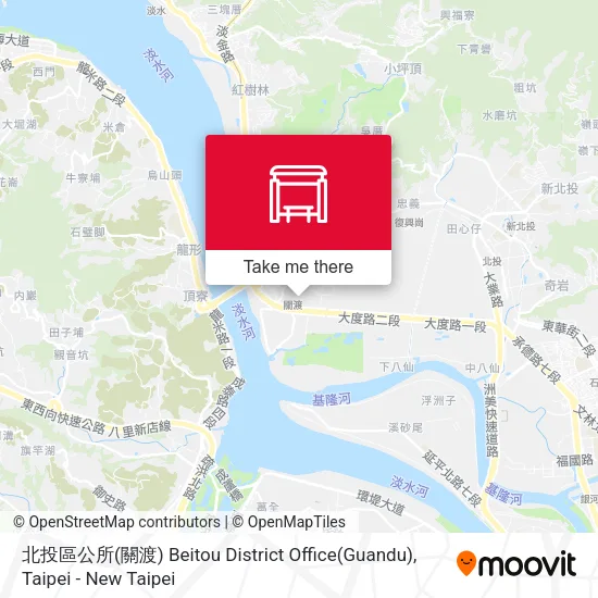 北投區公所(關渡) Beitou District Office(Guandu) map