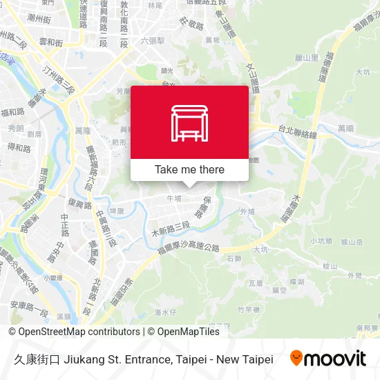 久康街口 Jiukang St. Entrance map