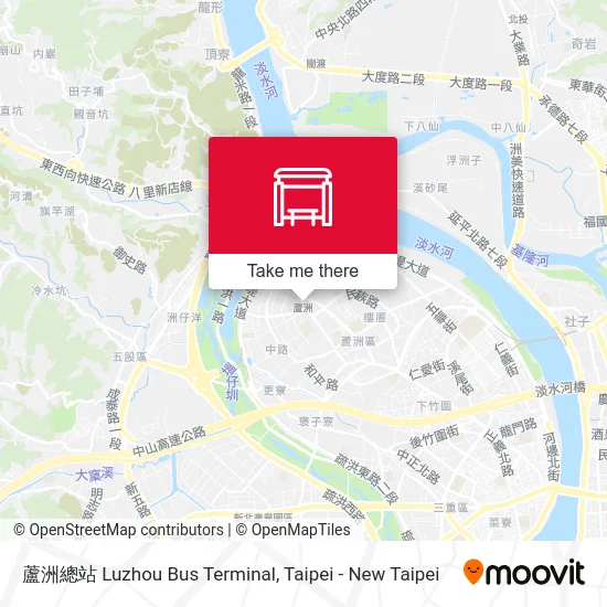 蘆洲總站 Luzhou Bus Terminal map