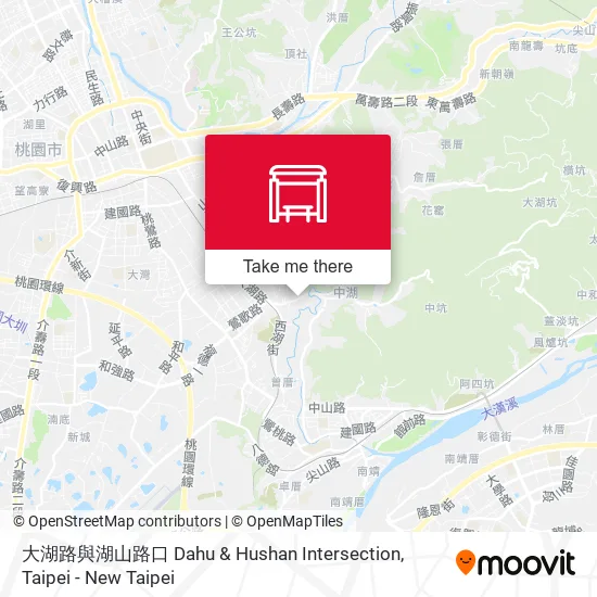 大湖路與湖山路口 Dahu & Hushan Intersection map