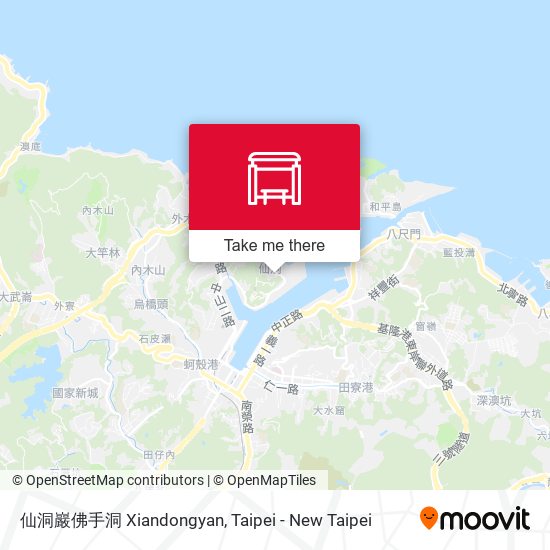 仙洞巖佛手洞 Xiandongyan地圖