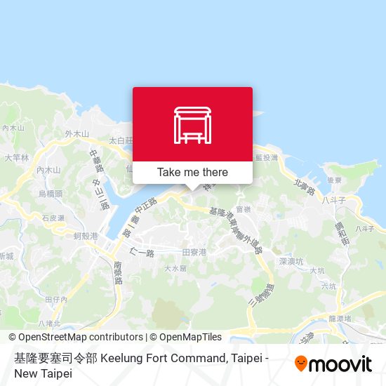 基隆要塞司令部 Keelung Fort Command map