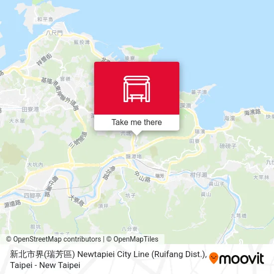 新北市界(瑞芳區) Newtapiei City Line (Ruifang Dist.) map