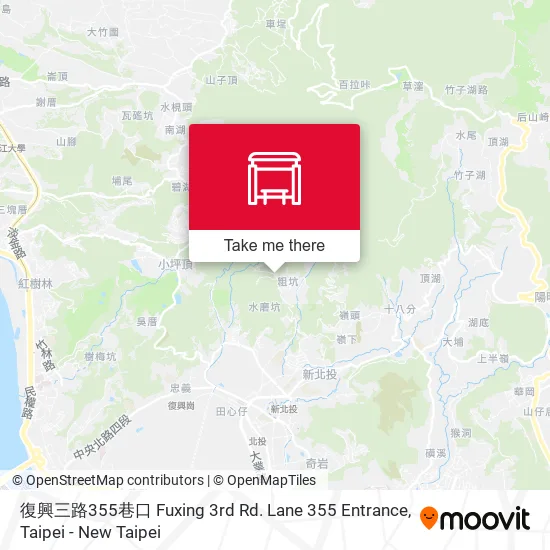 復興三路355巷口 Fuxing 3rd Rd. Lane 355 Entrance map