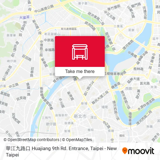 華江九路口 Huajiang 9th Rd. Entrance map
