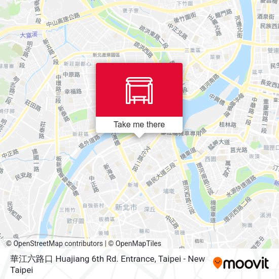 華江六路口 Huajiang 6th Rd. Entrance map