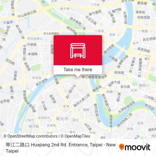 華江二路口 Huajiang 2nd Rd. Entrance地圖