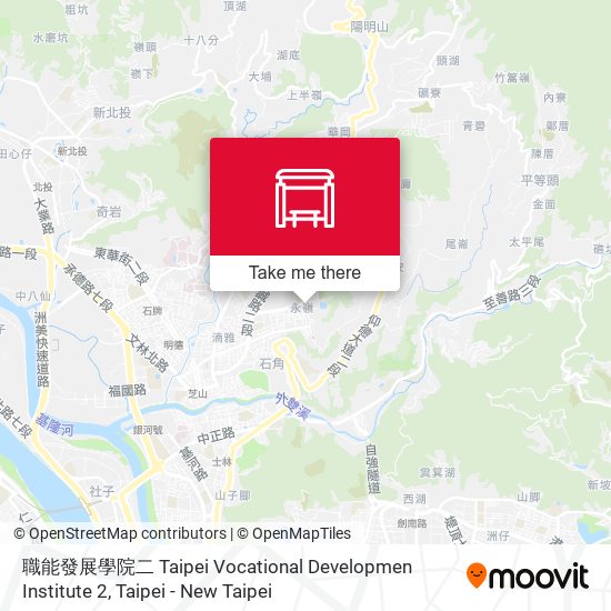 職能發展學院二 Taipei Vocational Developmen Institute 2 map