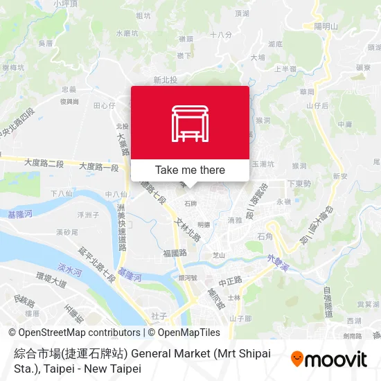 綜合市場(捷運石牌站) General Market (Mrt Shipai Sta.) map