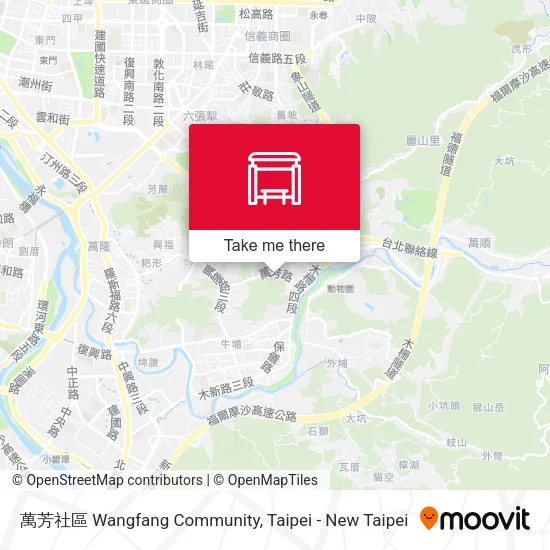 萬芳社區 Wangfang Community地圖