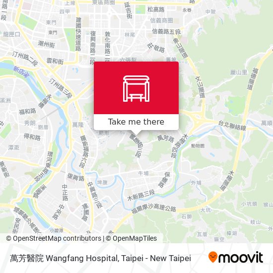 萬芳醫院 Wangfang Hospital map