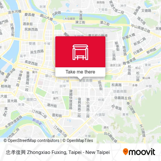 忠孝復興 Zhongxiao Fuxing map