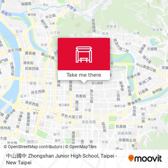 中山國中 Zhongshan Junior High School map
