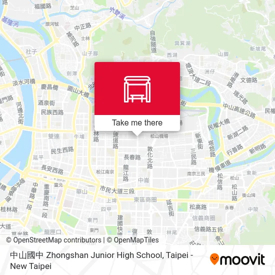 中山國中 Zhongshan Junior High School map