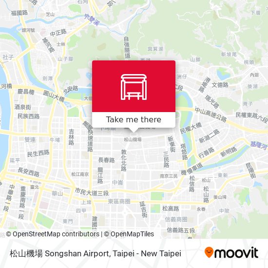 松山機場 Songshan Airport map