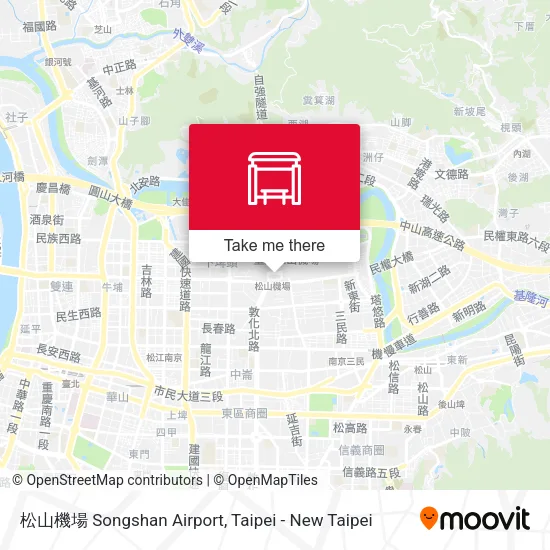 松山機場 Songshan Airport map