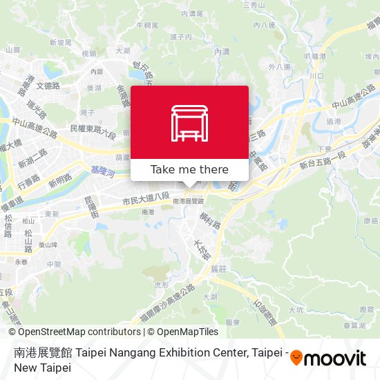 南港展覽館 Taipei Nangang Exhibition Center map