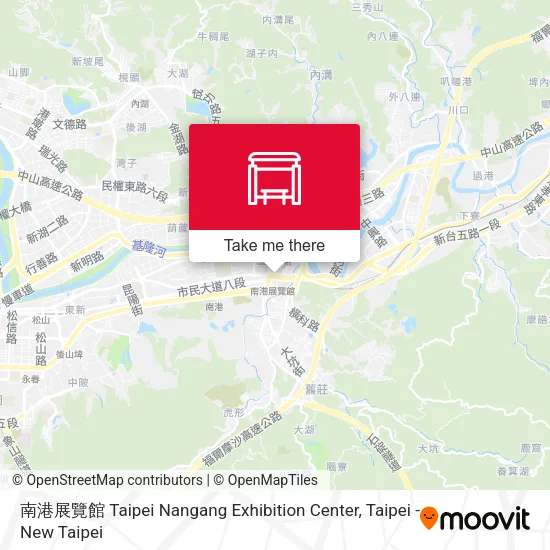 南港展覽館 Taipei Nangang Exhibition Center地圖