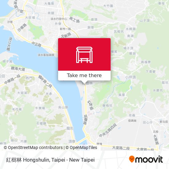 紅樹林 Hongshulin map