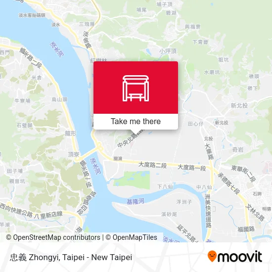 忠義 Zhongyi map