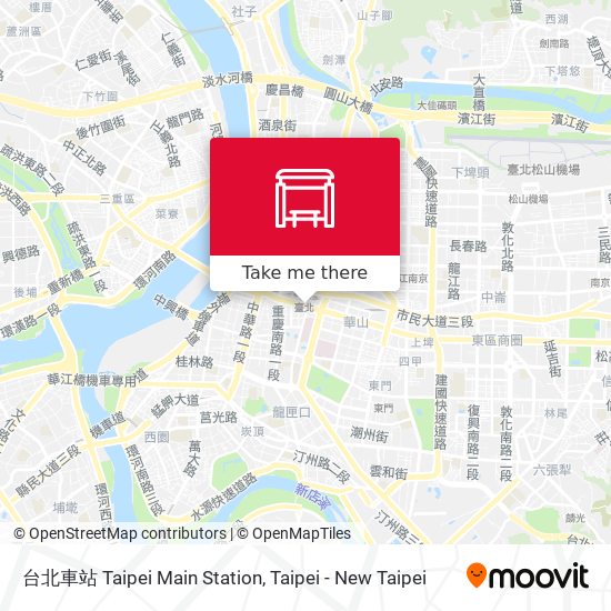 台北車站 Taipei Main Station map