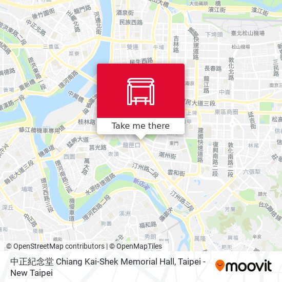 中正紀念堂 Chiang Kai-Shek Memorial Hall map