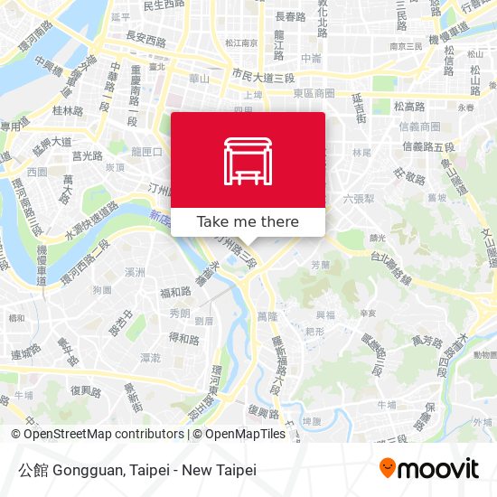 公館 Gongguan map