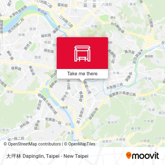 大坪林 Dapinglin map