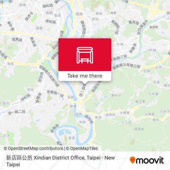 新店區公所 Xindian District Office map