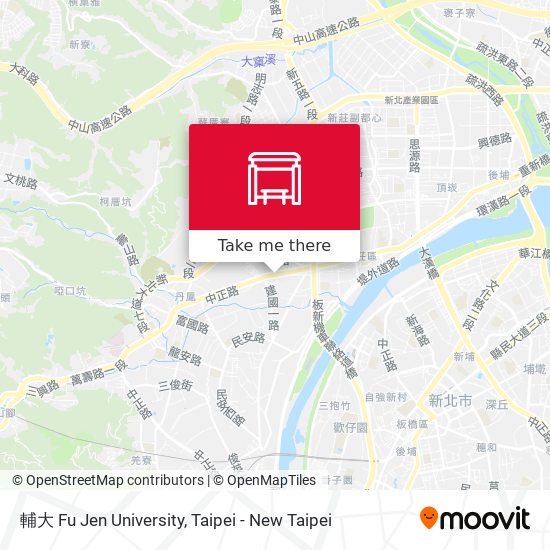 輔大 Fu Jen University map