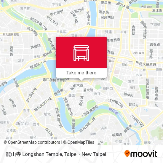 龍山寺 Longshan Temple地圖