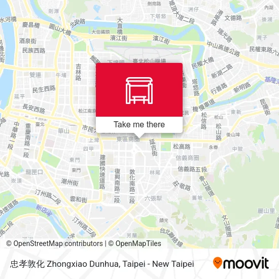 忠孝敦化 Zhongxiao Dunhua地圖
