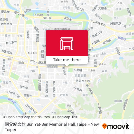 國父紀念館 Sun Yat-Sen Memorial Hall map