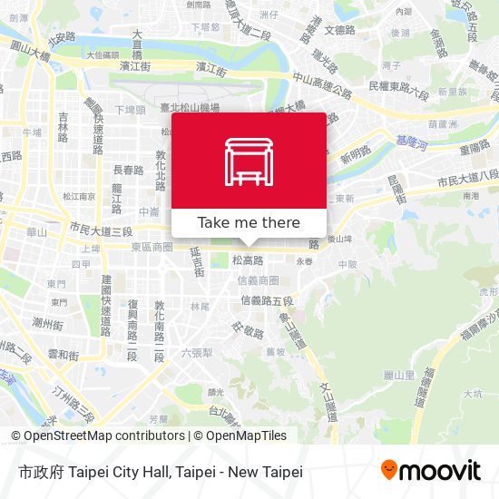 市政府 Taipei City Hall map