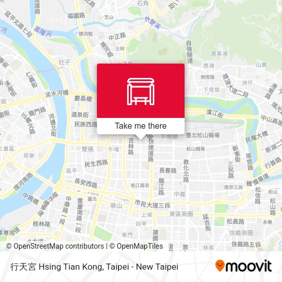 行天宮 Hsing Tian Kong map