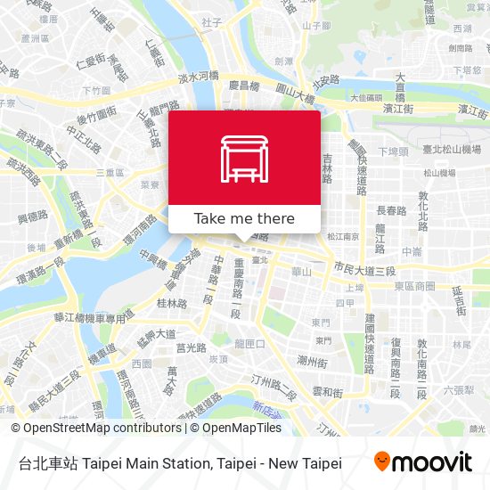 台北車站 Taipei Main Station map