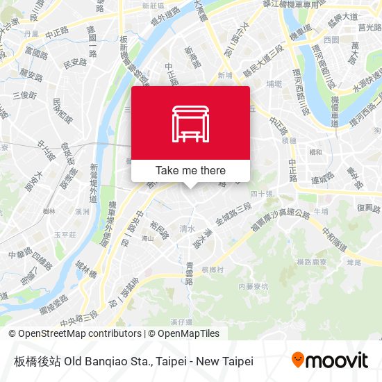 板橋後站 Old Banqiao Sta. map