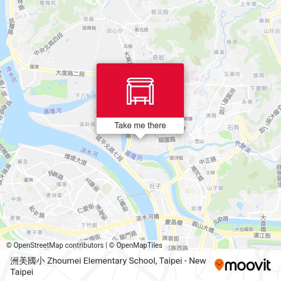 洲美國小 Zhoumei Elementary School map