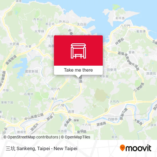三坑 Sankeng map