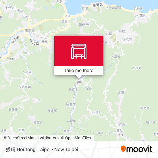 猴硐 Houtong map