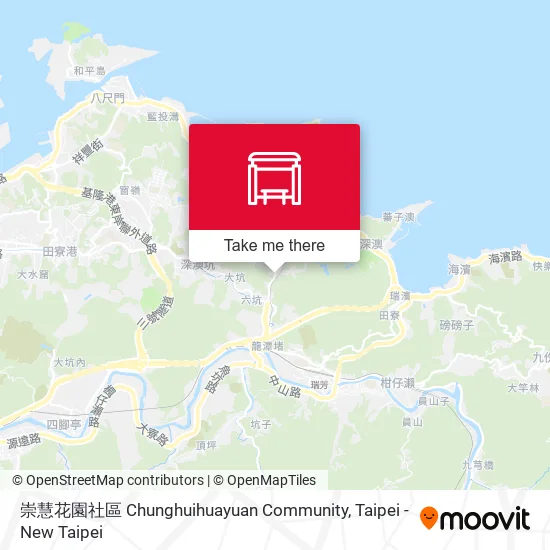 崇慧花園社區 Chunghuihuayuan Community map