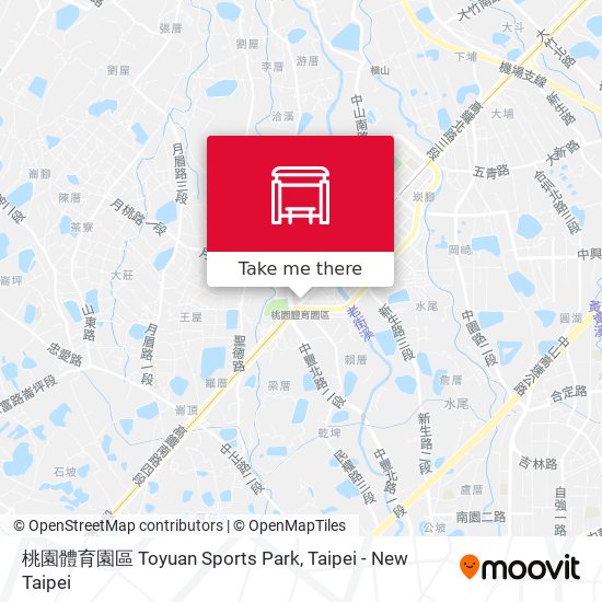 桃園體育園區 Toyuan Sports Park map